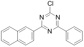 2-chloro-4-(naphthyl-2-yl)-6-ffenyl-1,3,5-triazine CAS:1342819-12-8